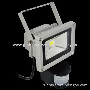 10W Motion Sensor Light, 85-265V AC or 12V DC, 6-12m Sensor Distance, High-brightness, CE/RoHS Marks